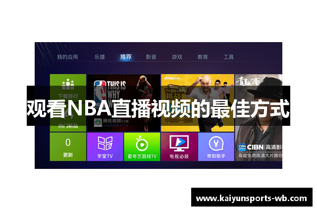 观看NBA直播视频的最佳方式
